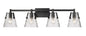 Z-LIte Analia Four Light Vanity In Matte Black