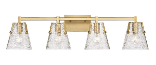 Z-LIte Analia Four Light Vanity In Modern Gold