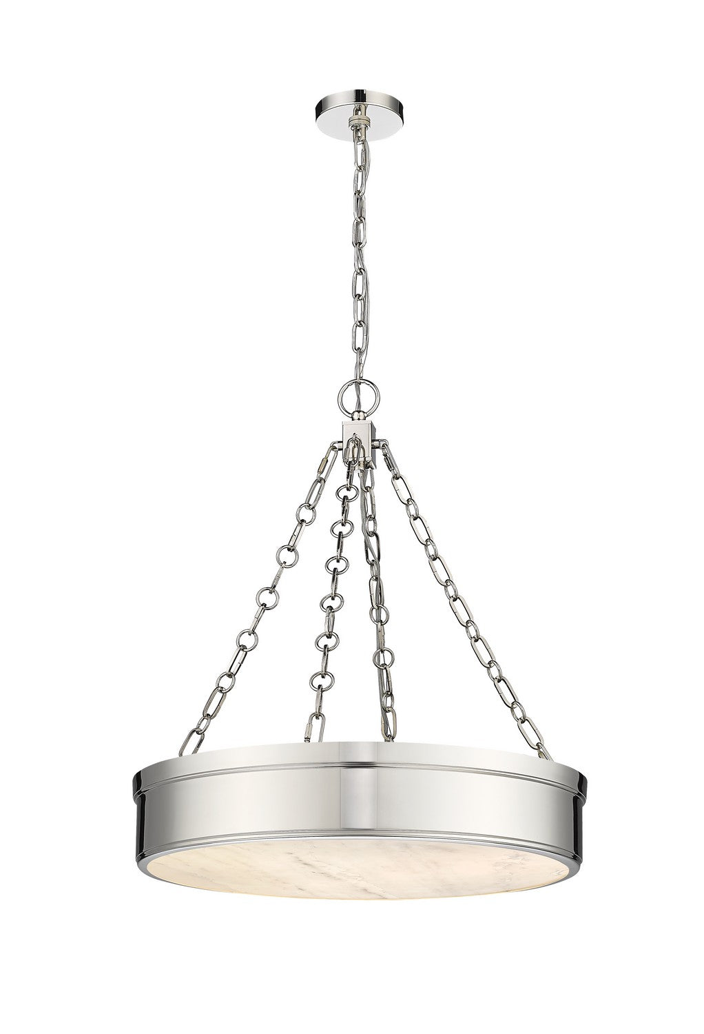 Z-LIte Anders LED Chandelier In Polished Nickel