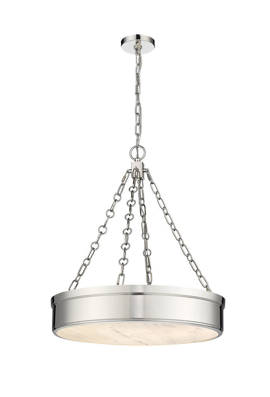 Z-LIte Anders LED Chandelier In Polished Nickel