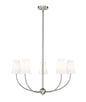 Z-LIte Shannon Five Light Chandelier In Brushed Nickel