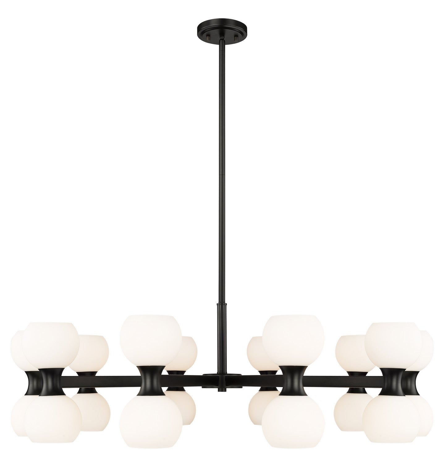 Z-LIte Artemis 20 Light Chandelier In Matte Black