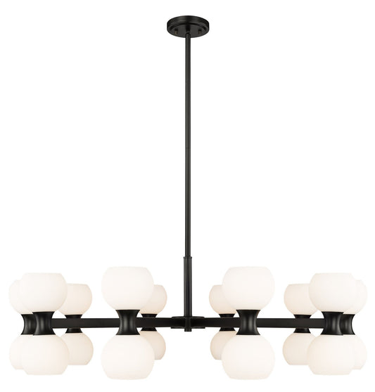 Z-LIte Artemis 20 Light Chandelier In Matte Black
