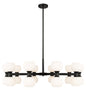 Z-LIte Artemis 20 Light Chandelier In Matte Black