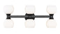 Z-LIte Artemis Six Light Vanity In Matte Black
