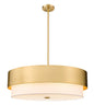 Z-LIte Counterpoint Six Light Chandelier In Modern Gold