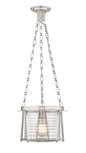 Z-LIte Cape Harbor Pendant One Light Pendant In Brushed Nickel