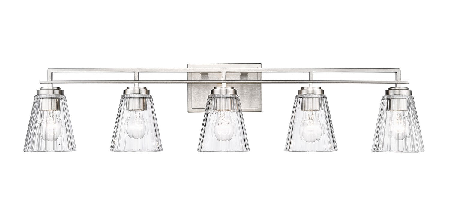 Z-LIte Lyna Five Light Vanity In Brushed Nickel