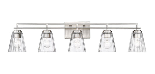 Z-LIte Lyna Five Light Vanity In Brushed Nickel