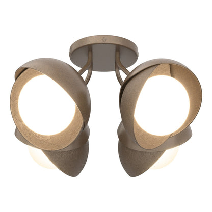  Brooklyn 4-Light Double Shade Semi-Flush