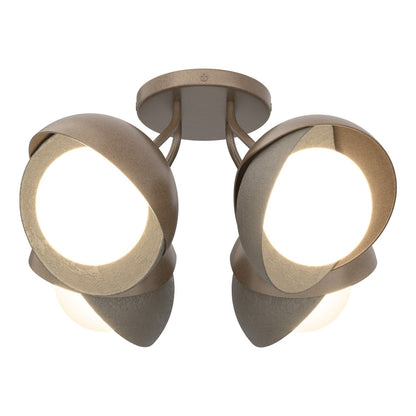  Brooklyn 4-Light Double Shade Semi-Flush