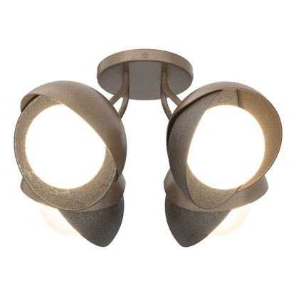  Brooklyn 4-Light Double Shade Semi-Flush