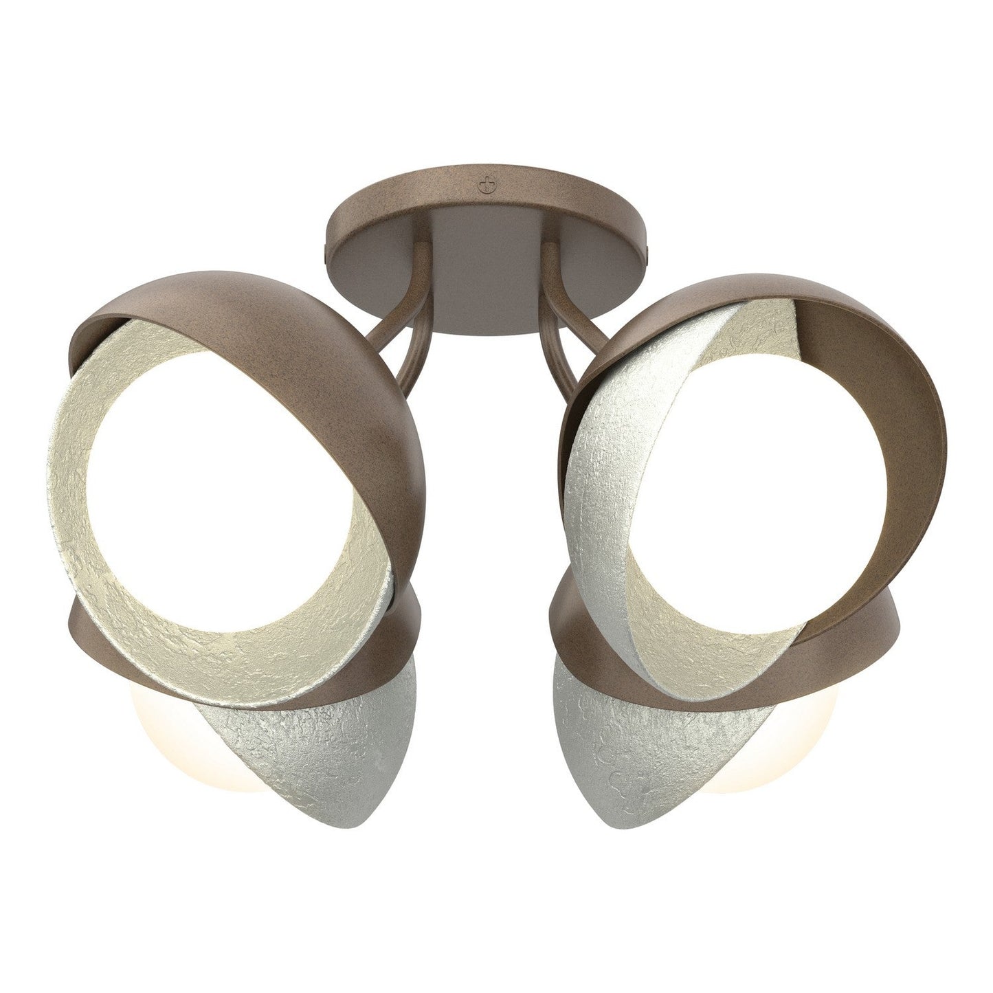  Brooklyn 4-Light Double Shade Semi-Flush