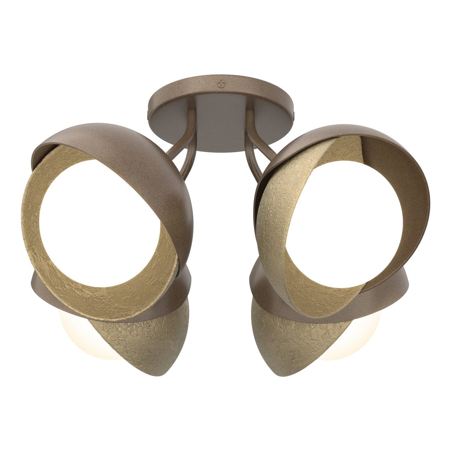  Brooklyn 4-Light Double Shade Semi-Flush