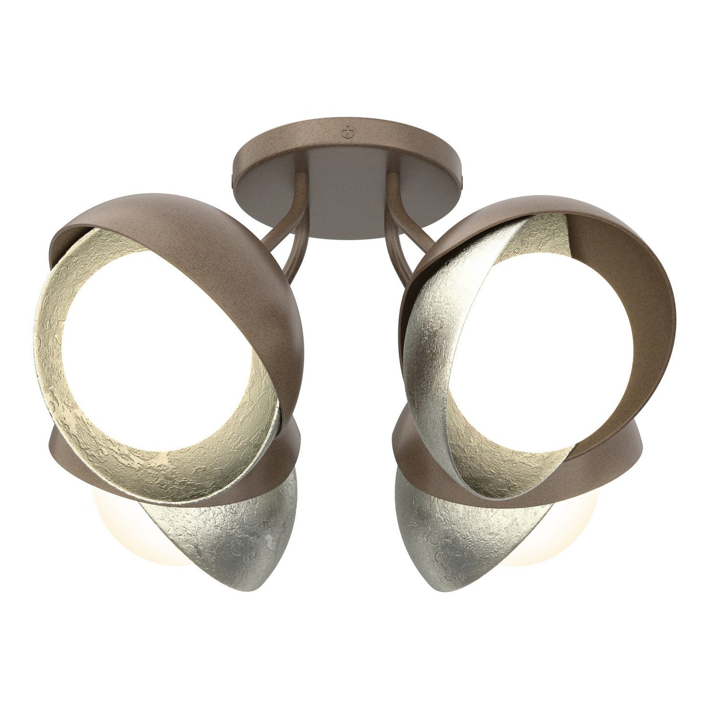  Brooklyn 4-Light Double Shade Semi-Flush