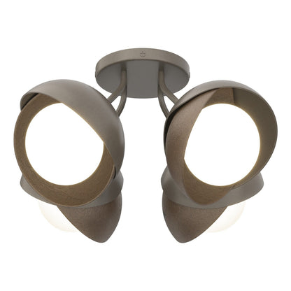  Brooklyn 4-Light Double Shade Semi-Flush