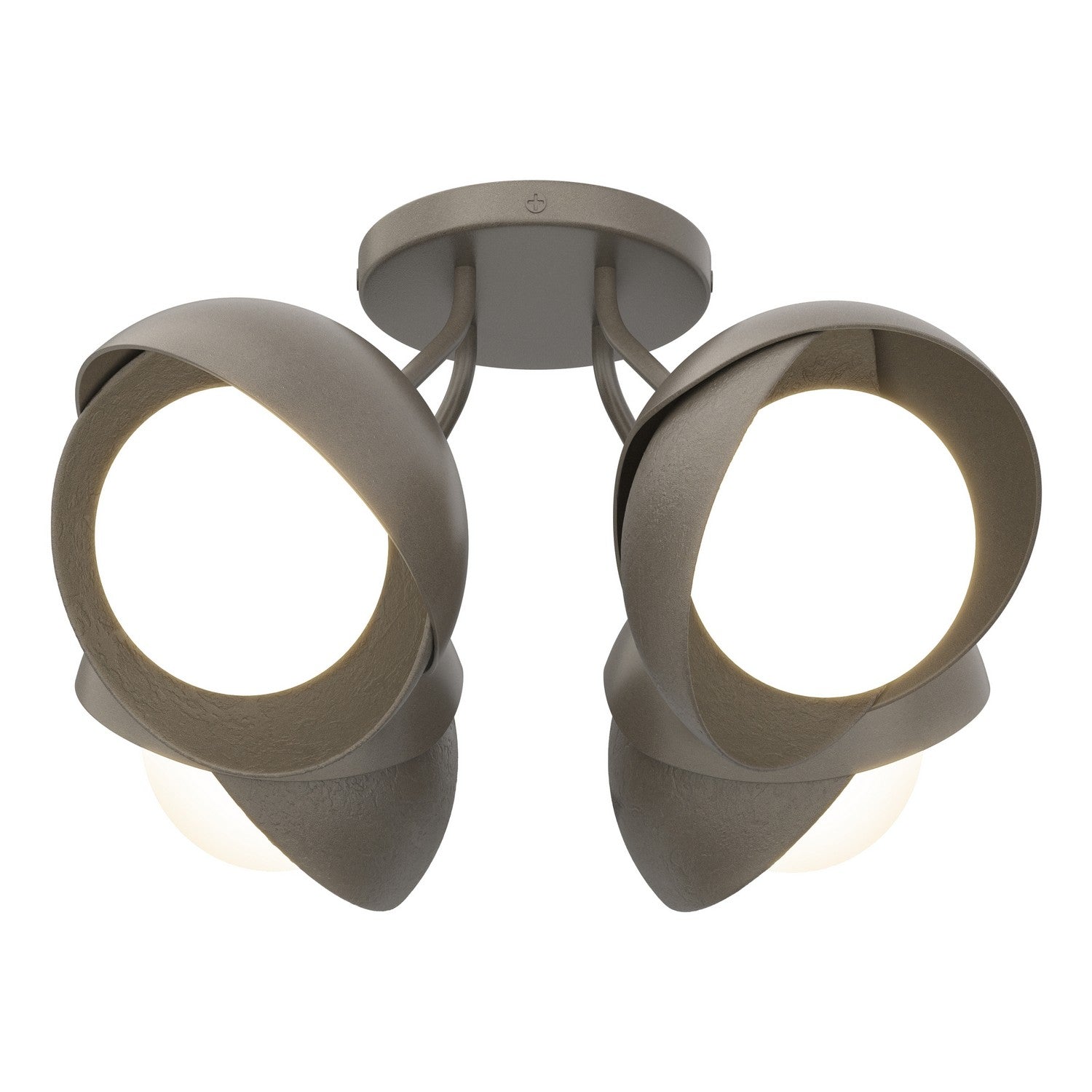 Brooklyn 4-Light Double Shade Semi-Flush