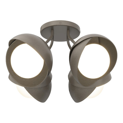  Brooklyn 4-Light Double Shade Semi-Flush