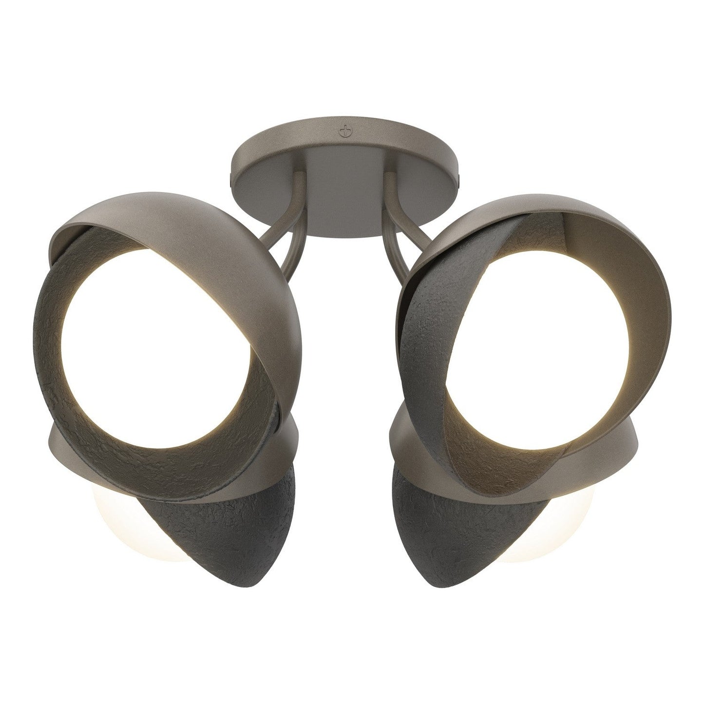  Brooklyn 4-Light Double Shade Semi-Flush