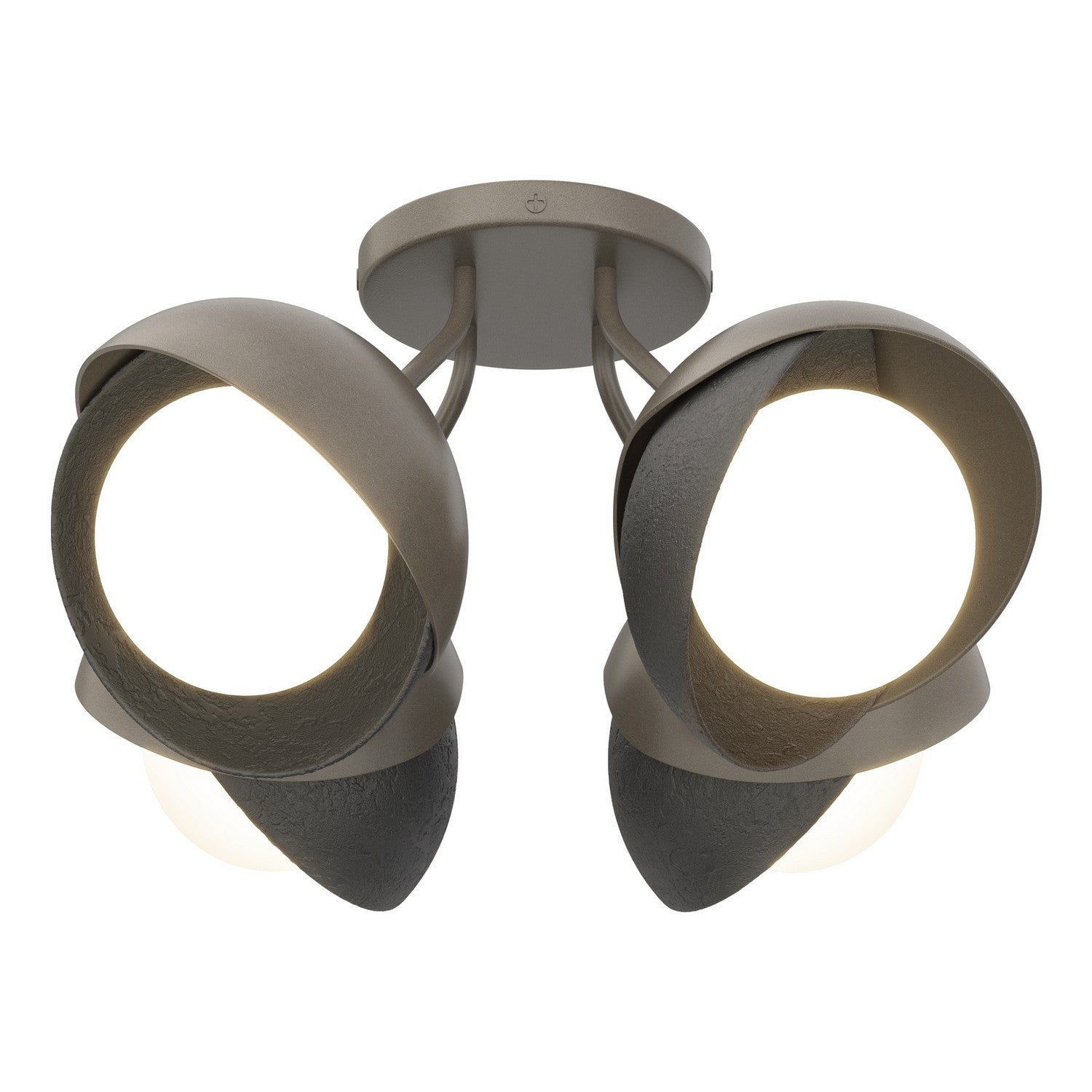  Brooklyn 4-Light Double Shade Semi-Flush