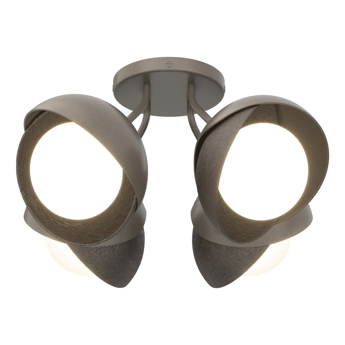  Brooklyn 4-Light Double Shade Semi-Flush