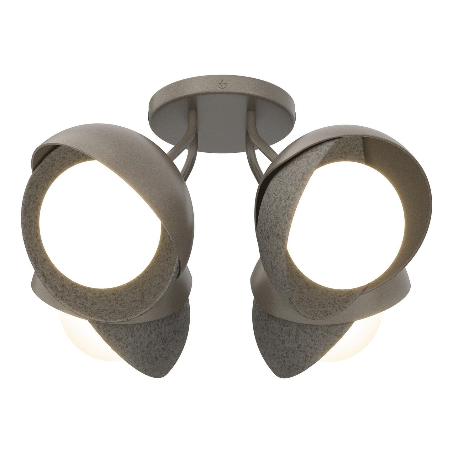  Brooklyn 4-Light Double Shade Semi-Flush