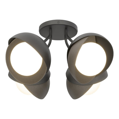  Brooklyn 4-Light Double Shade Semi-Flush