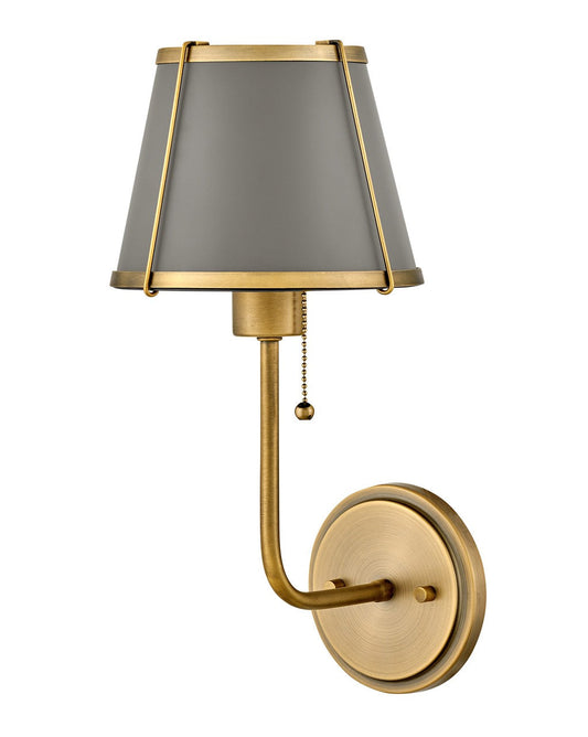  Clarke LED Wall Sconce In Lacquered Dark Brass