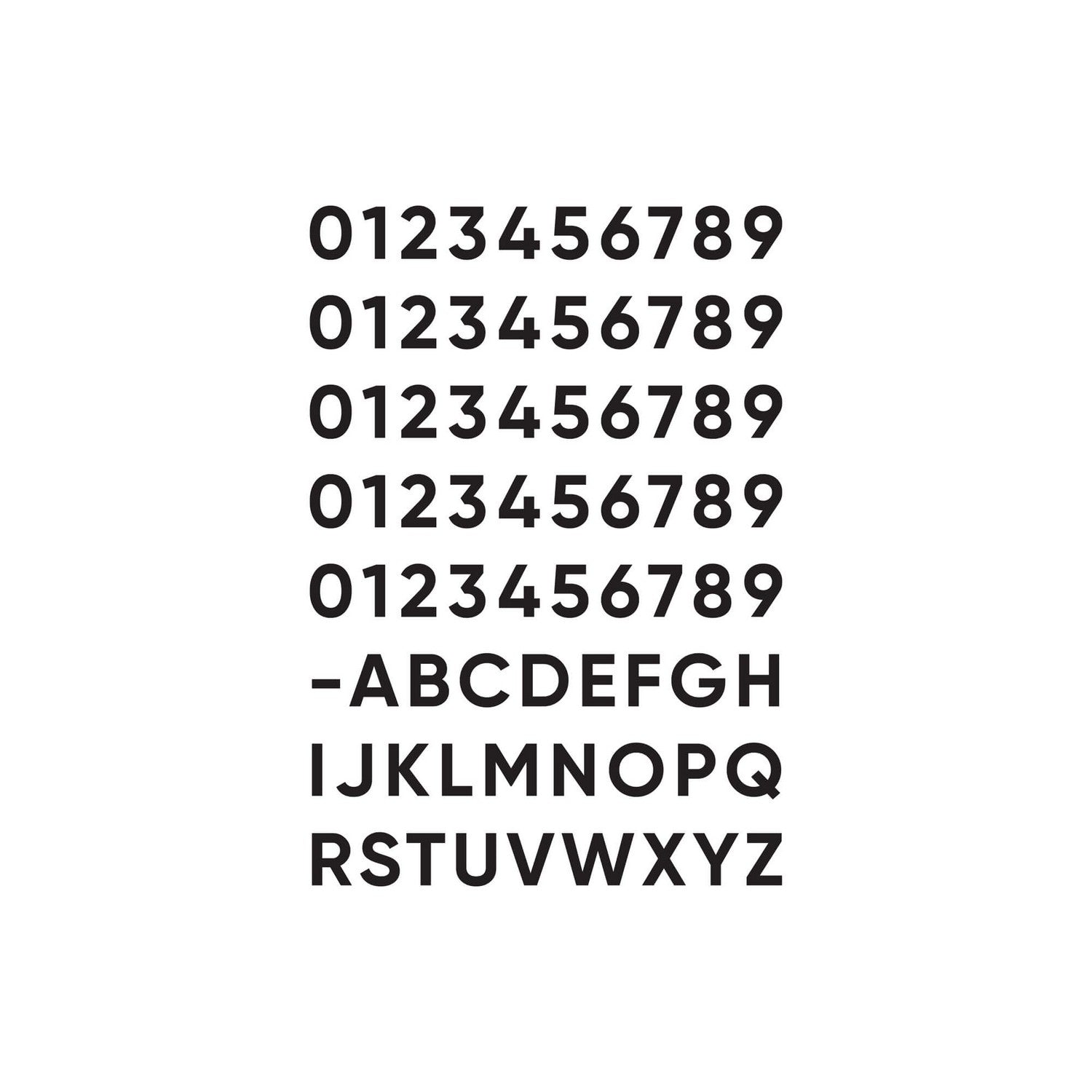  Address Number Pack For Large Sconce