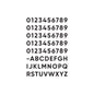  Address Number Pack For Large Sconce