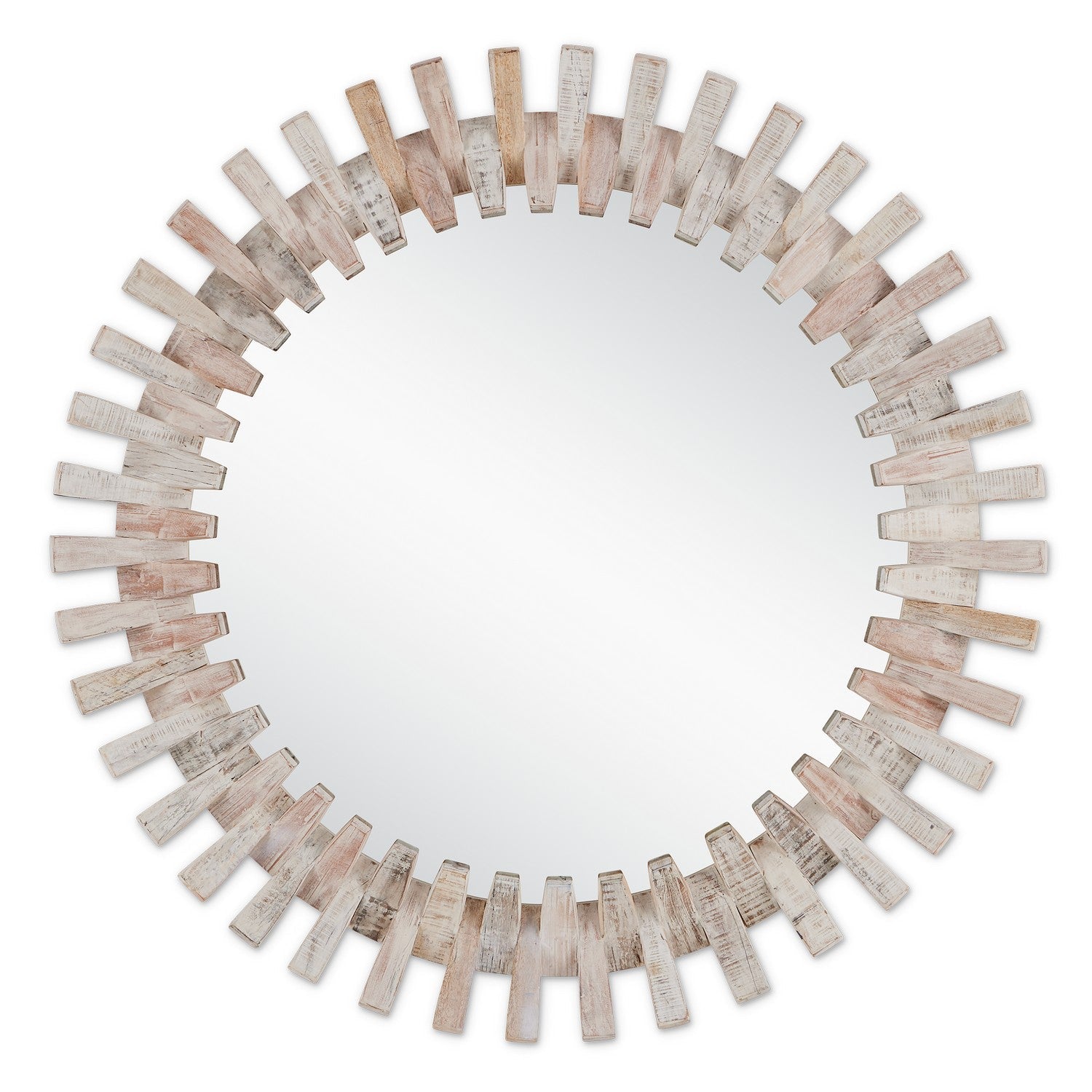  Diza Mirror In Whitewash