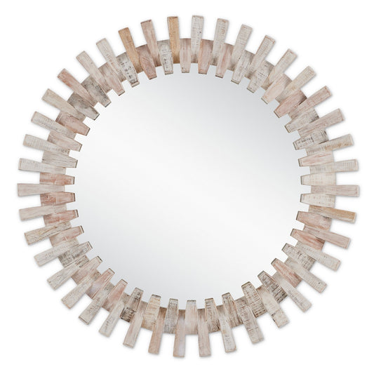  Diza Mirror In Whitewash