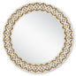  Ellaria Mirror In Natural & Brass