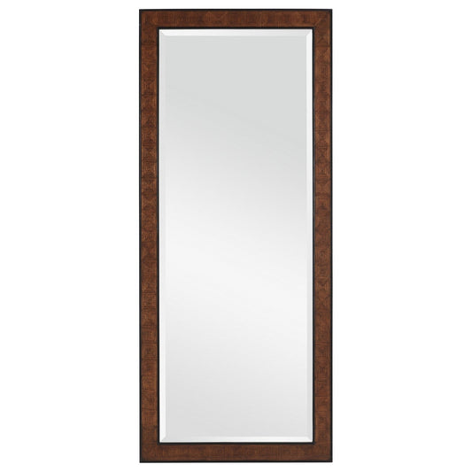  Dorian Floor Mirror In Kona & Black