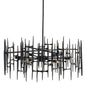  Attingham 6-Light Chandelier In Satin Black