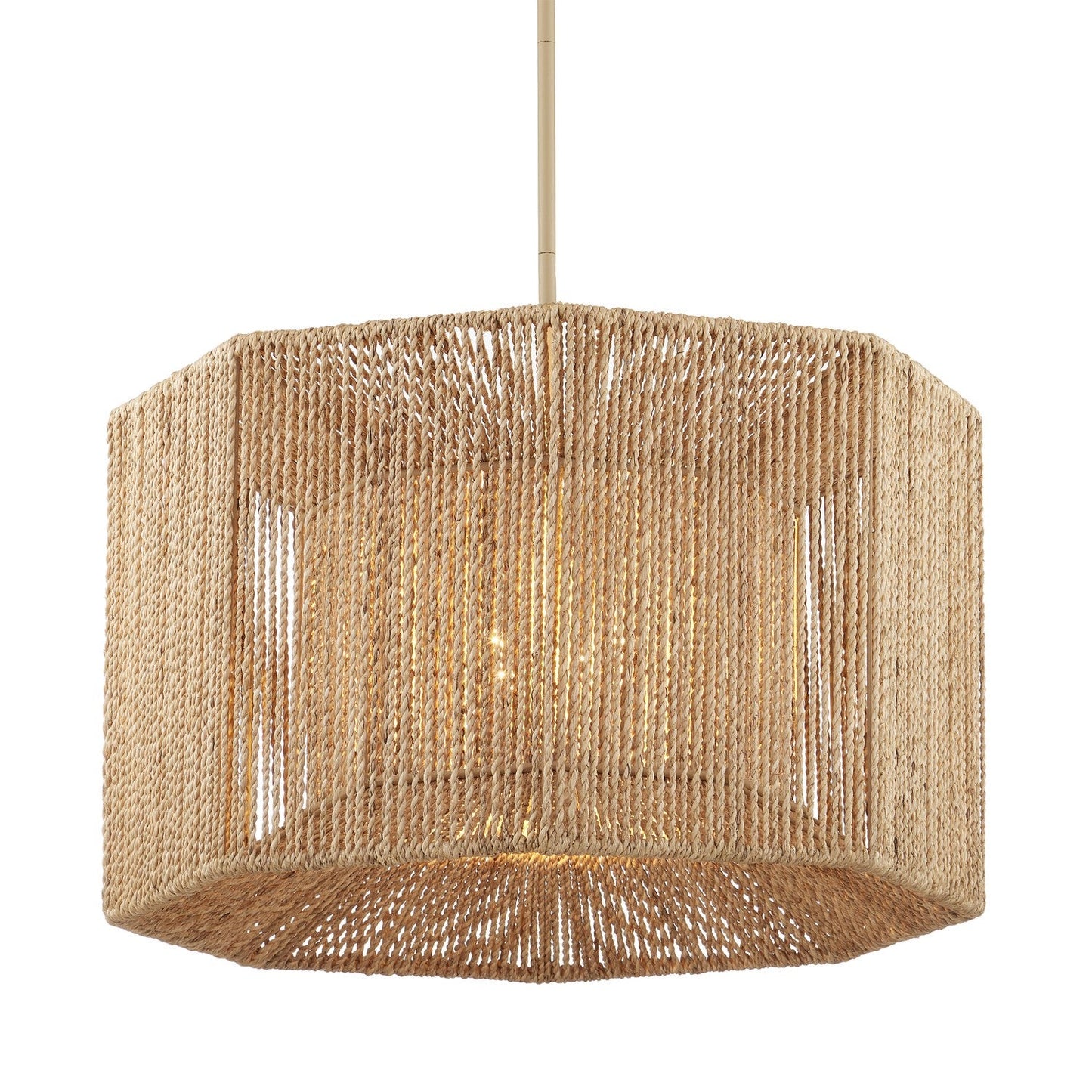  Mereworth 4-Light Chandelier In Beige & Natural