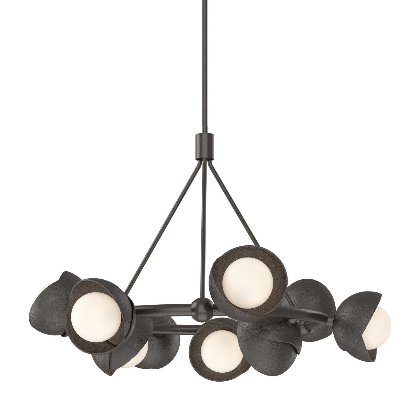  Brooklyn 9-Light Double Shade Ring Pendant In Oil Rubbed Bronze