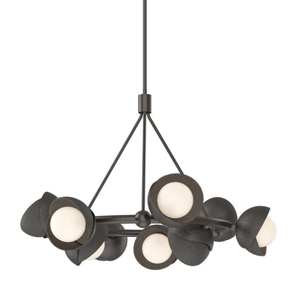  Brooklyn 9-Light Double Shade Ring Pendant In Oil Rubbed Bronze
