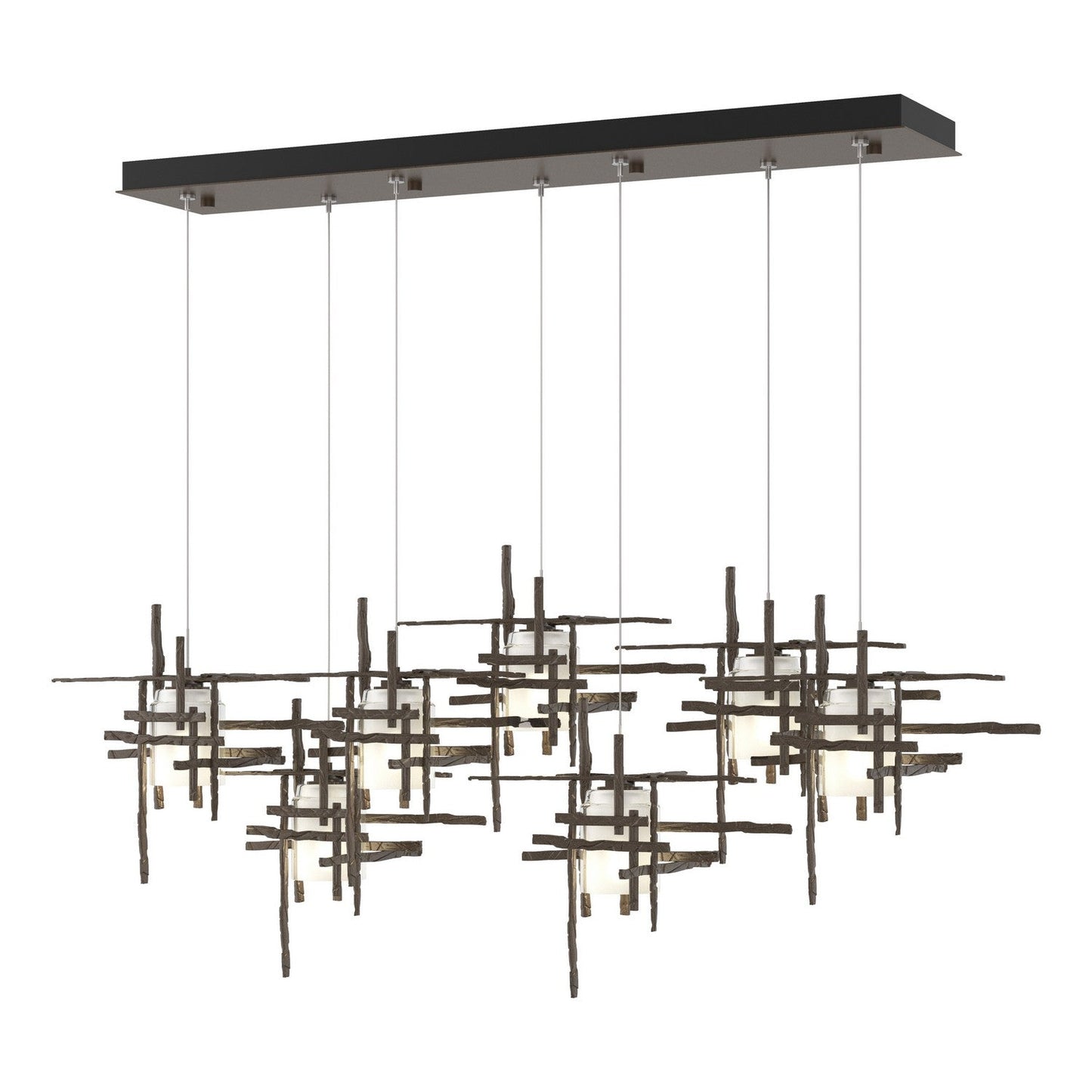  Tura 7-Light Frosted Glass Pendant