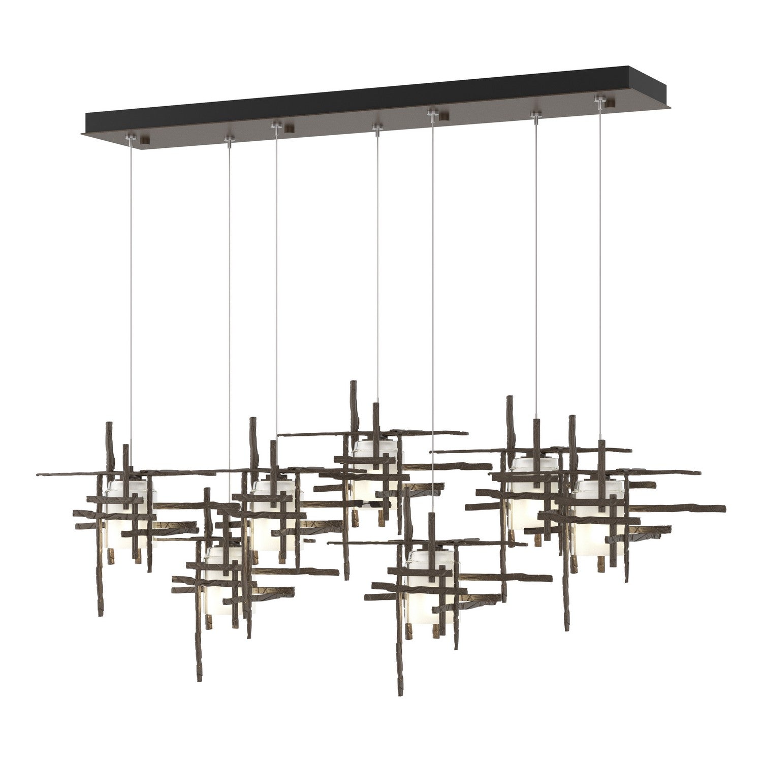  Tura 7-Light Frosted Glass Pendant