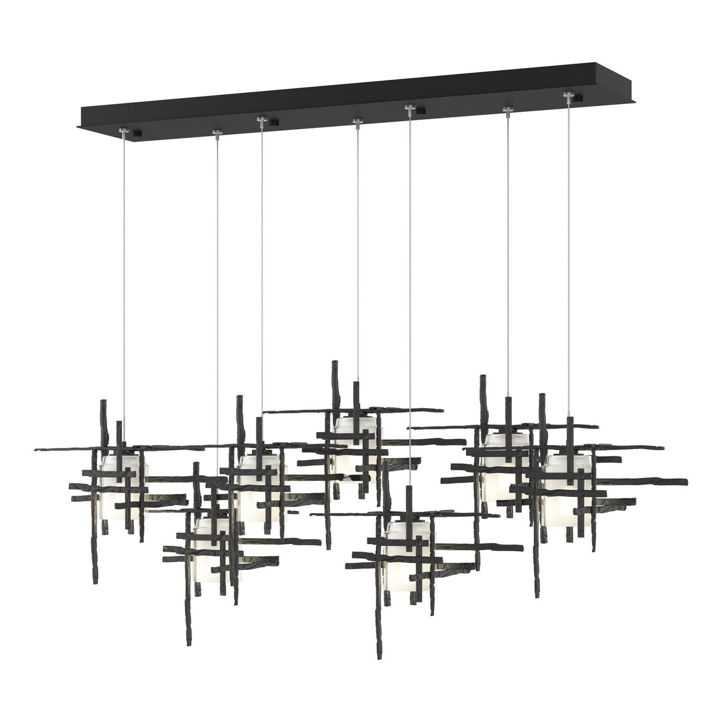  Tura 7-Light Frosted Glass Pendant