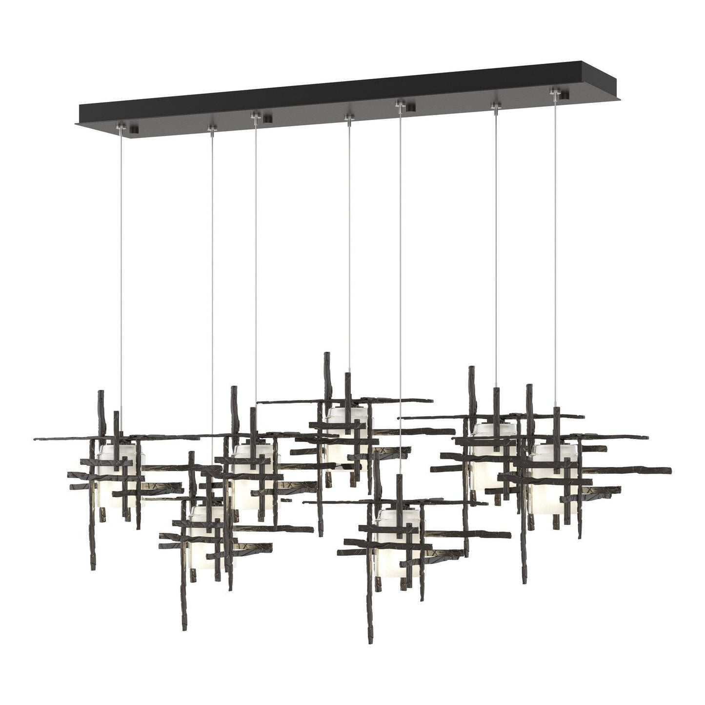  Tura 7-Light Frosted Glass Pendant