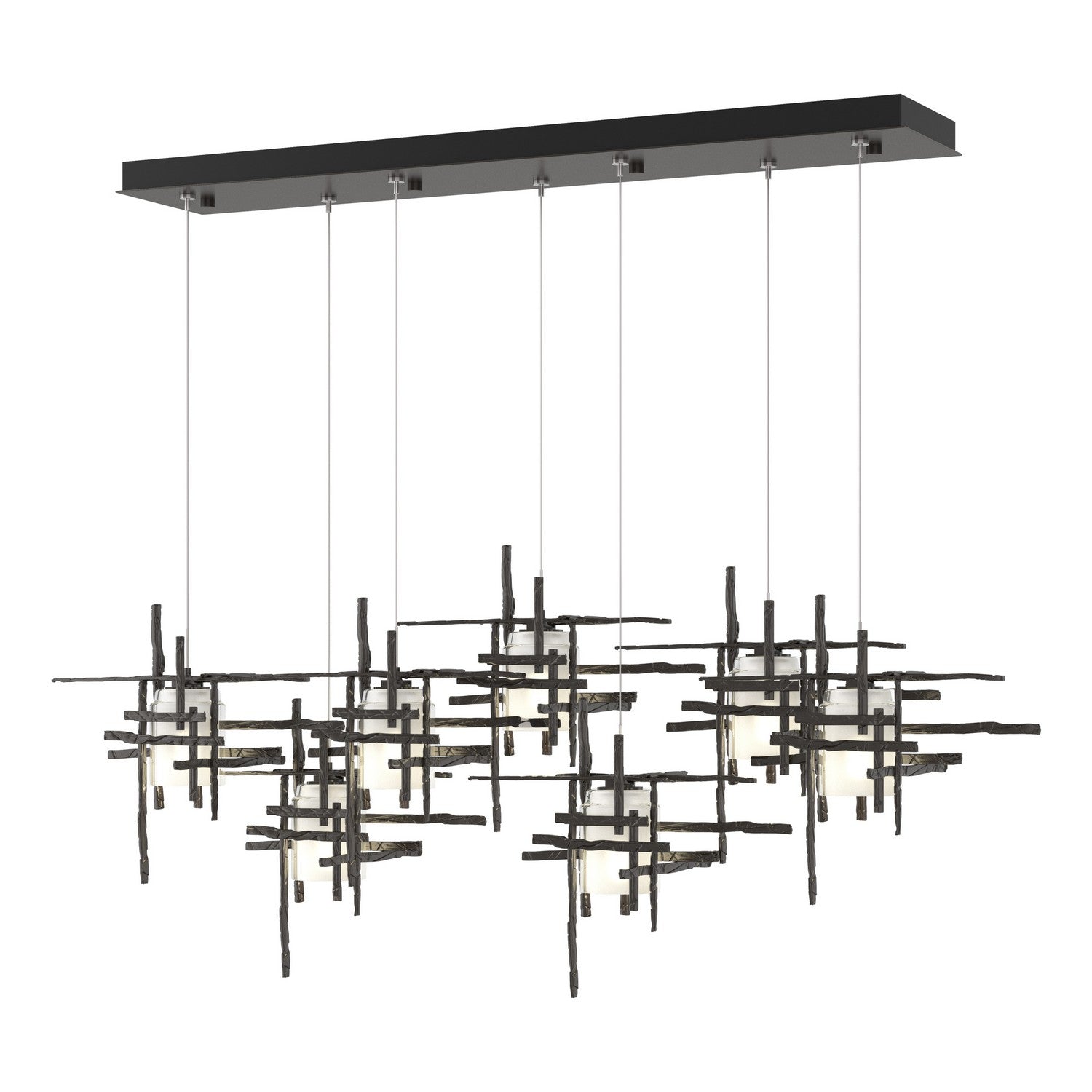 Tura 7-Light Frosted Glass Pendant