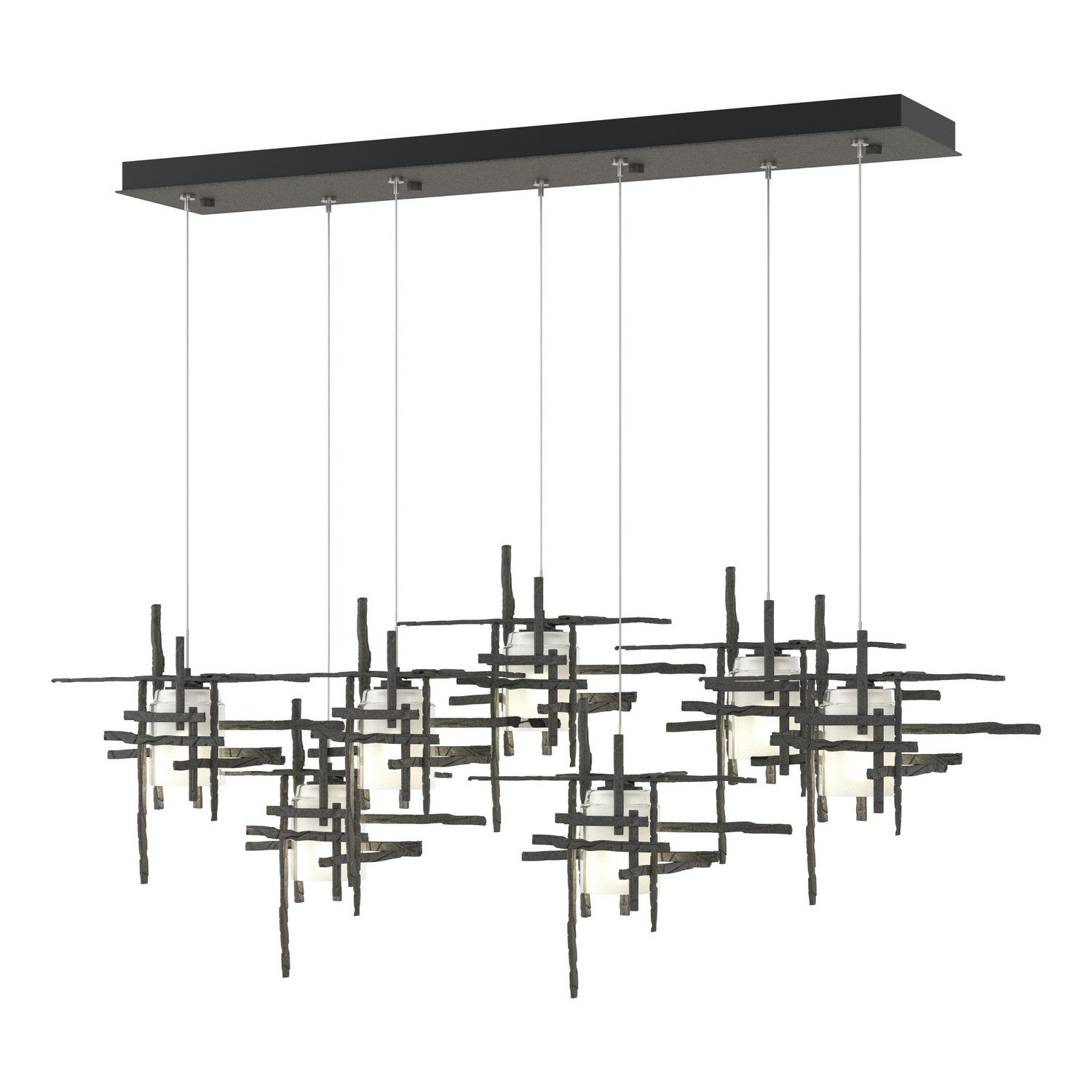  Tura 7-Light Frosted Glass Pendant