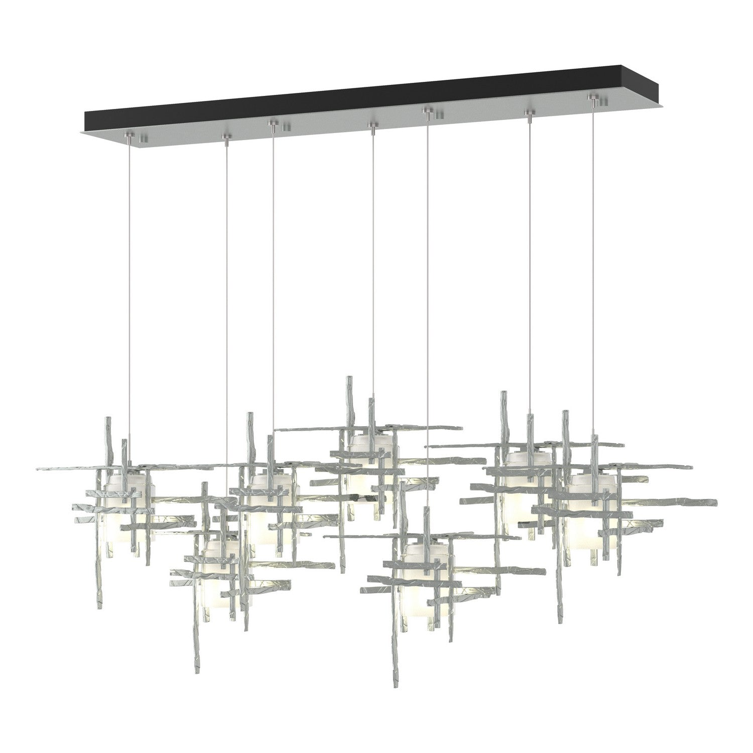  Tura 7-Light Frosted Glass Pendant