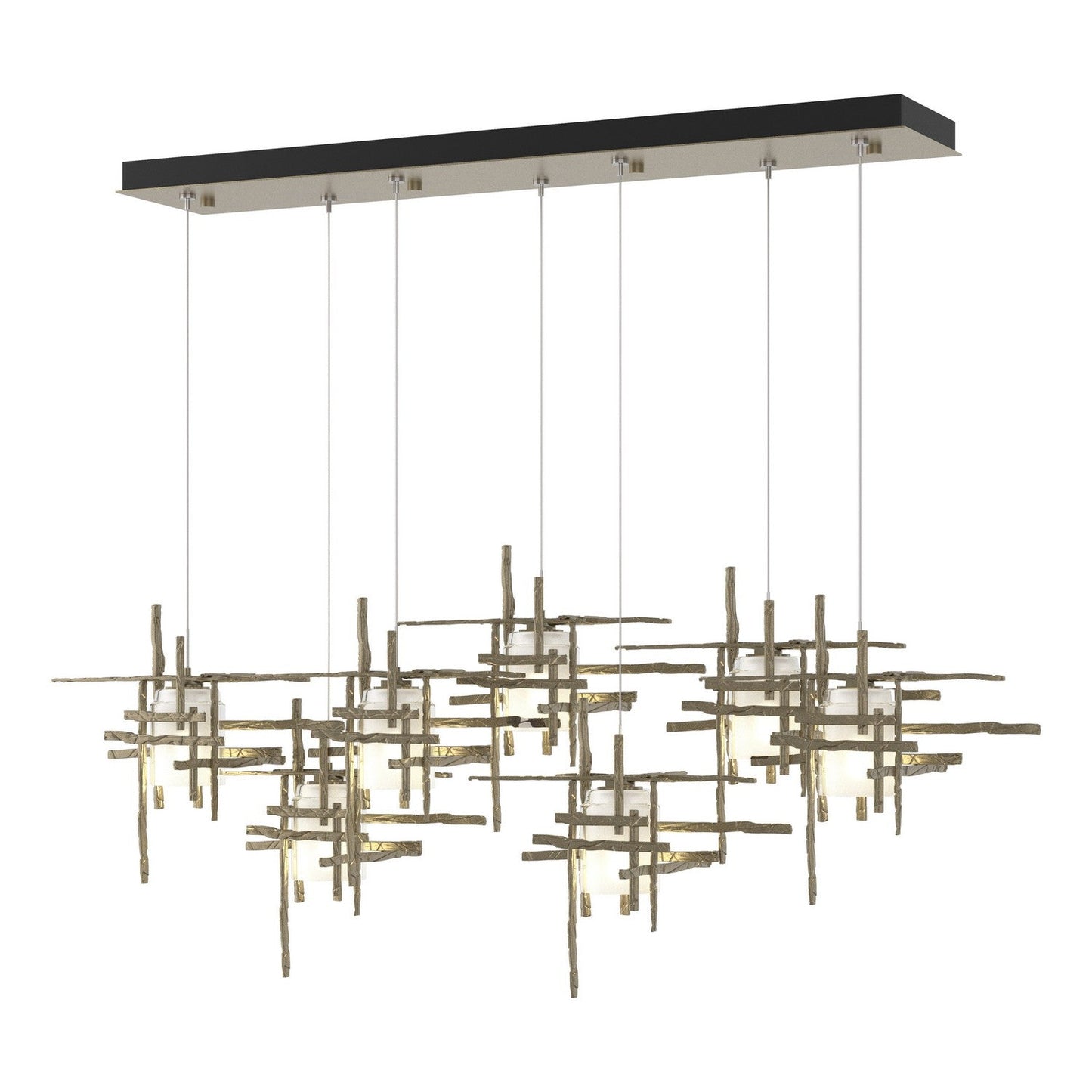  Tura 7-Light Frosted Glass Pendant