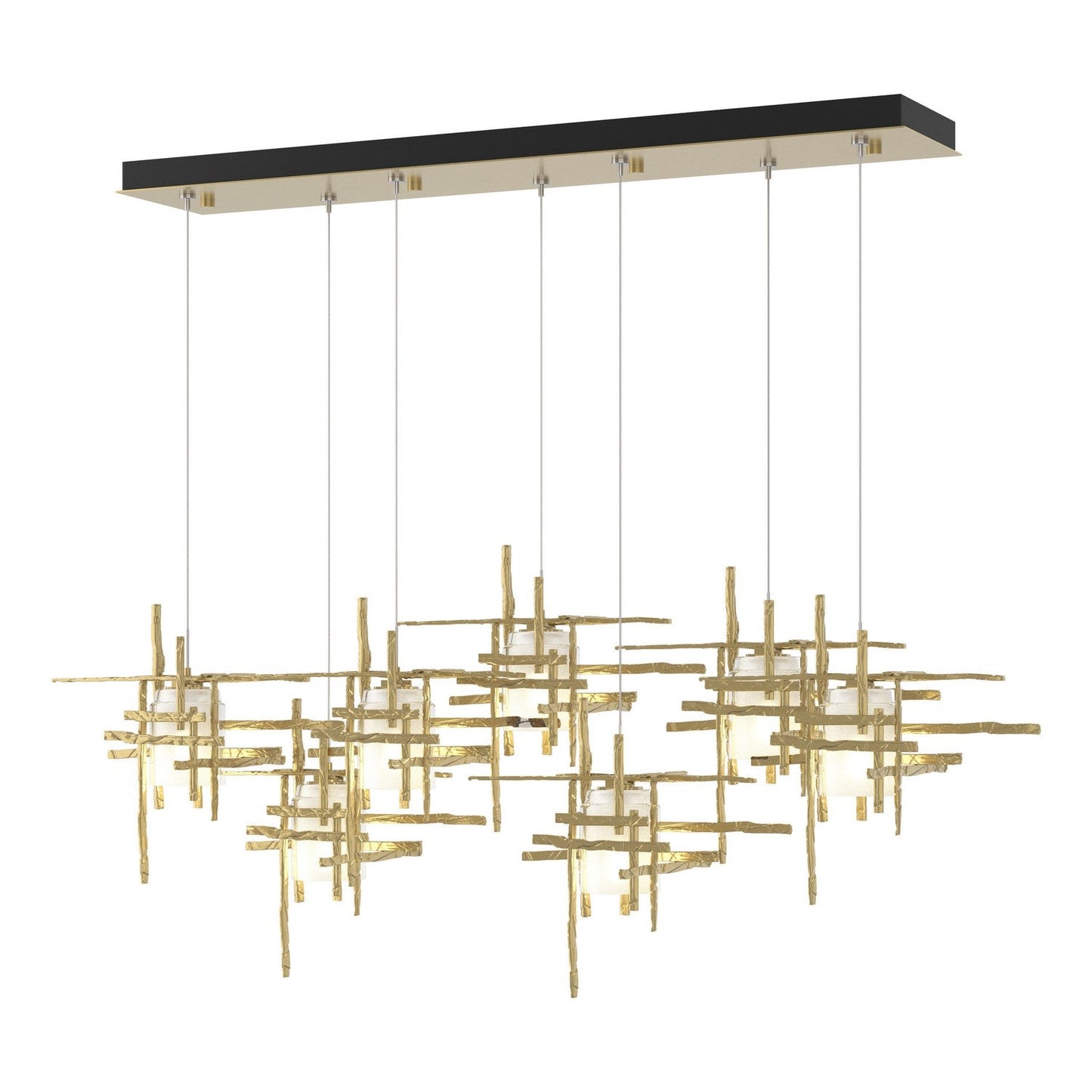  Tura 7-Light Frosted Glass Pendant