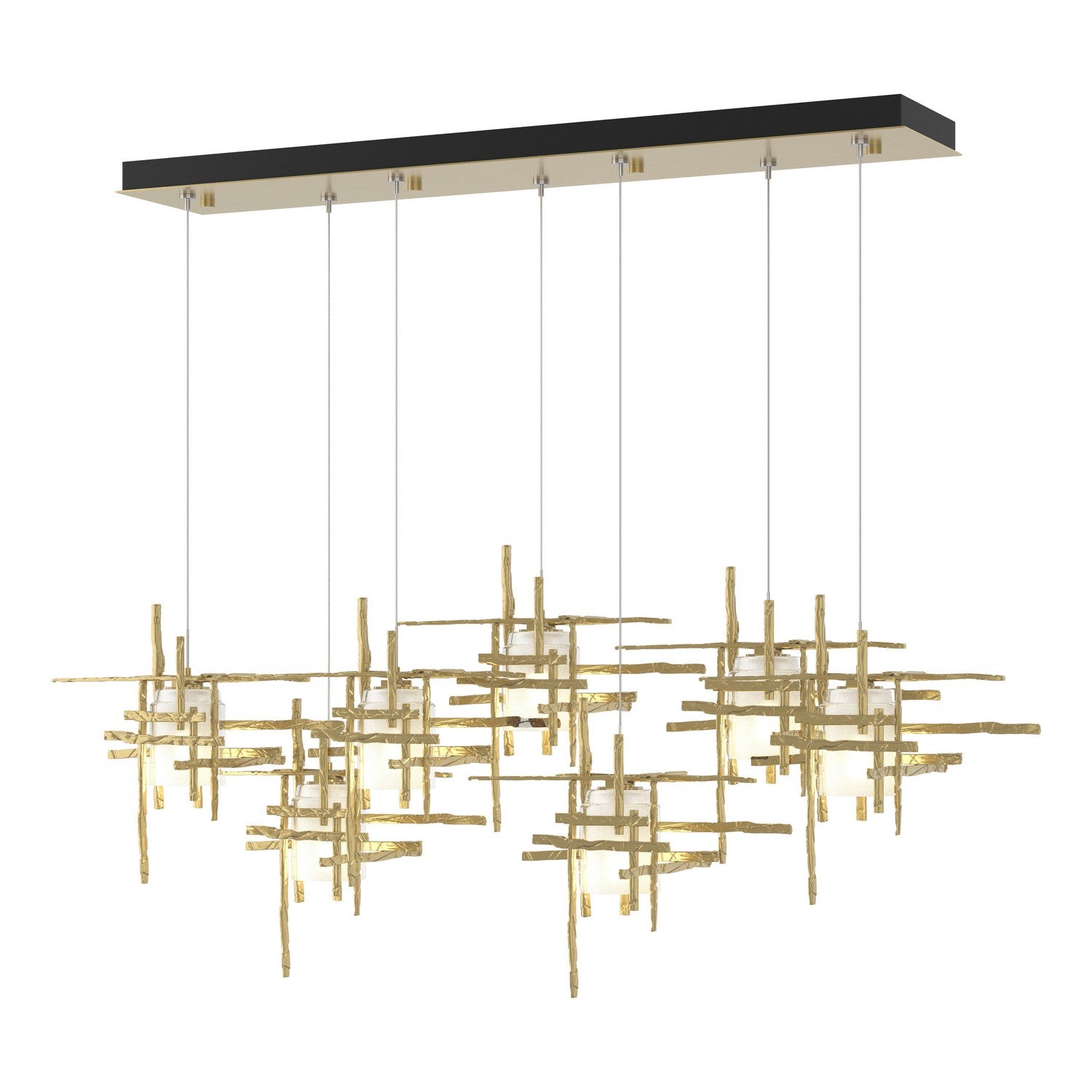 Tura 7-Light Frosted Glass Pendant