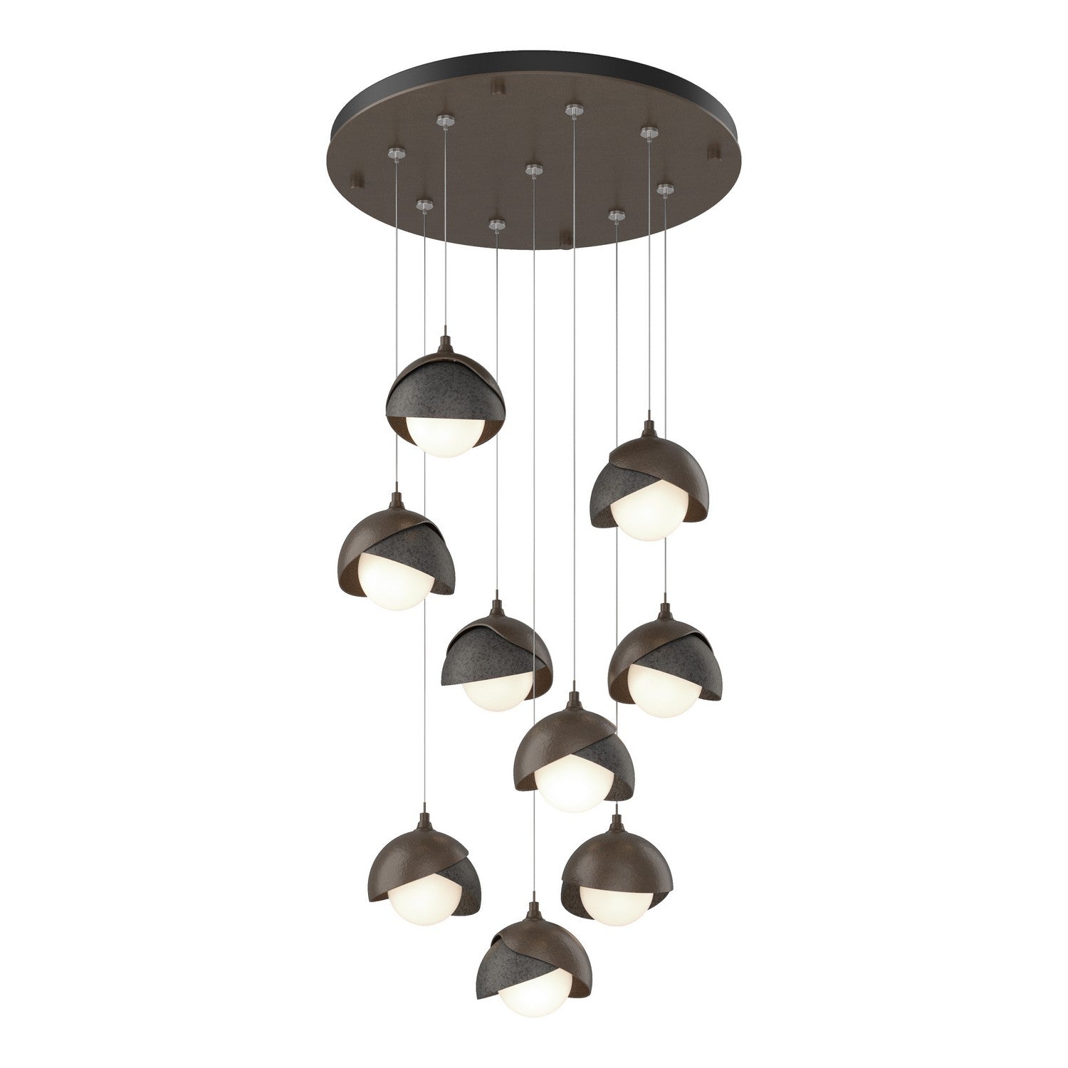  Brooklyn 9-Light Double Shade Pendant