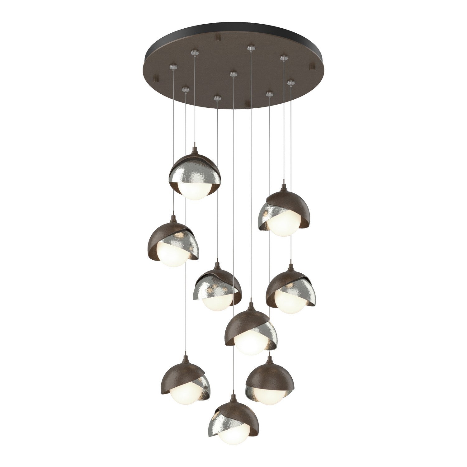  Brooklyn 9-Light Double Shade Pendant